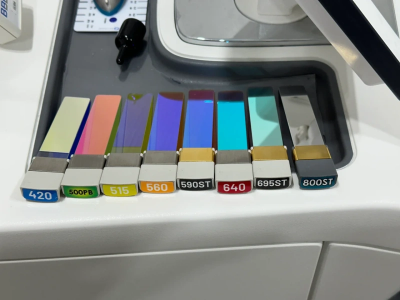 Filter variety for acne, hair removal, pigmentation, redness, and skin tightening