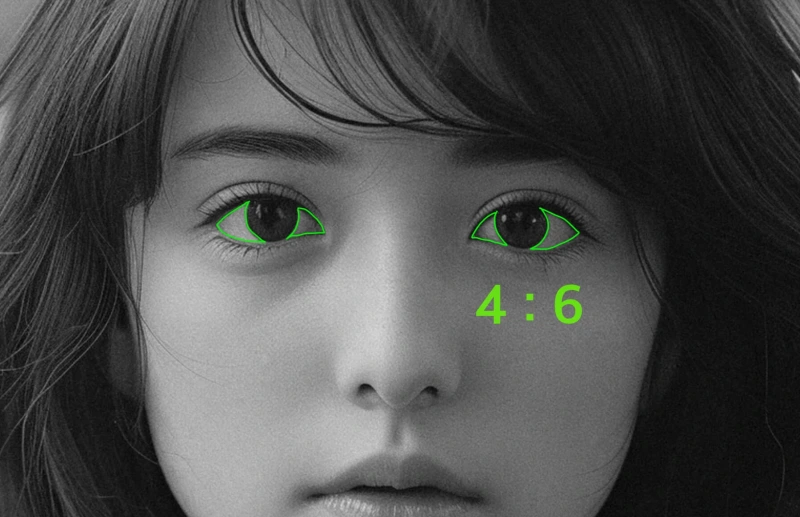 아름다운 눈 흰자의 비율